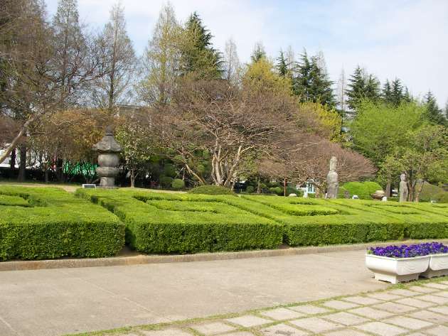 釜山博物館前の広場